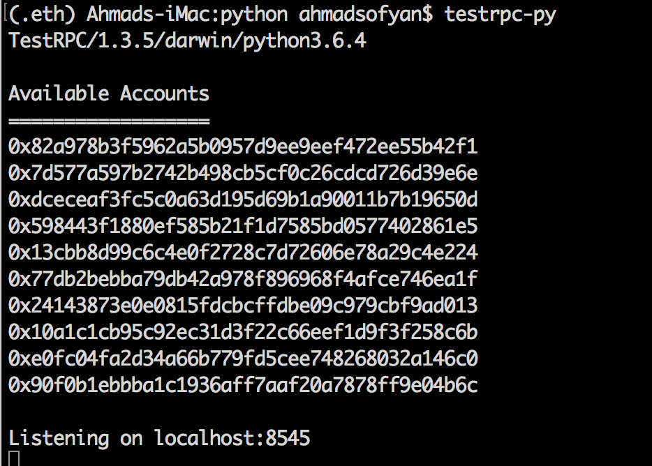 Python Ethereum
